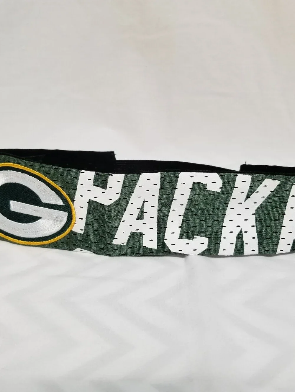 Green Bay Packers Littlearth Green  White Fanband Embroideried 